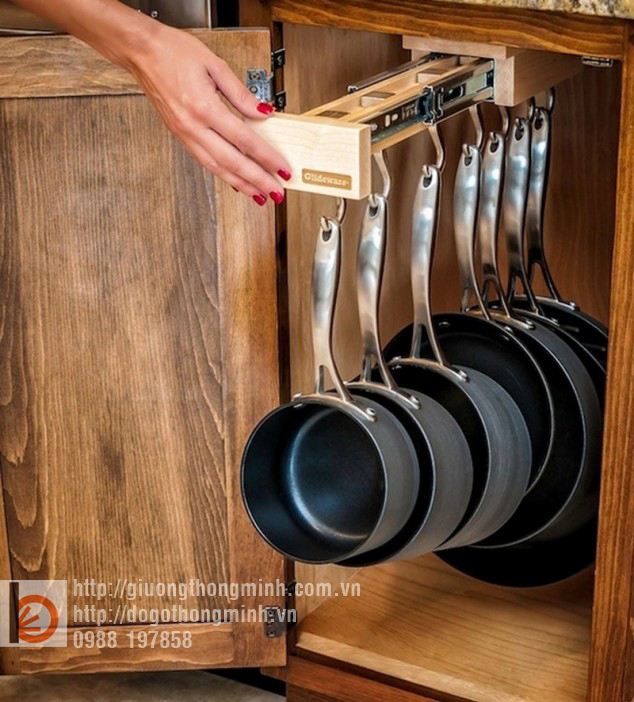 Lưu trữ thông minh cho không gian bếp nhỏ