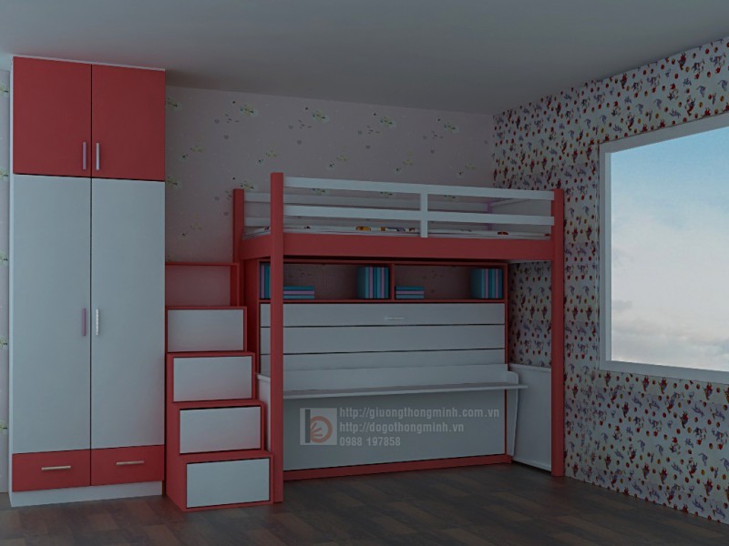 giuong tang thong minh cho phong nho