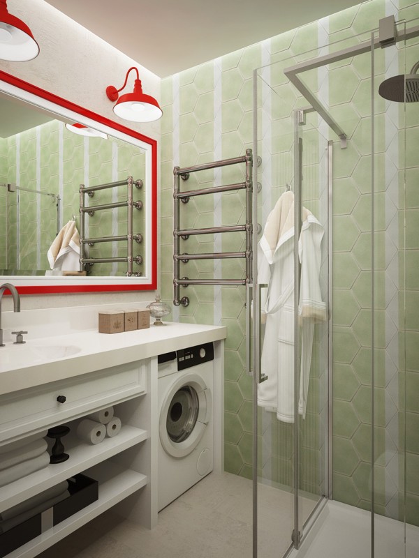 Phối mầu độc đáo cho không gian căn hộ 28 m2