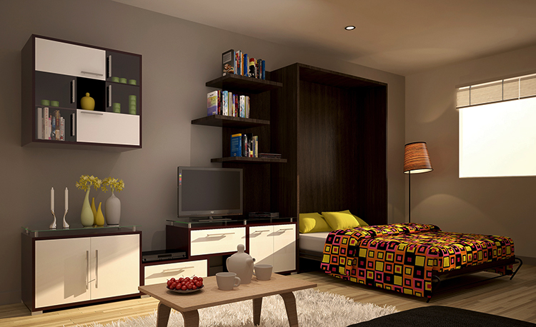 Giường thông minh phát minh sáng tạo của không gian