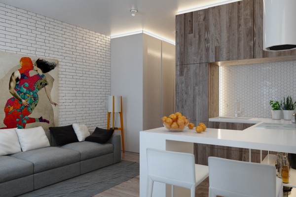 Mẫu thiết kế đẹp dành cho căn hộ nhỏ 47m2