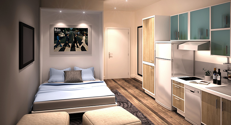 giường thông minh giải pháp không gian