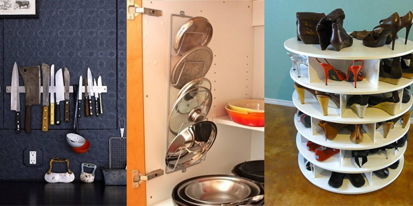 Những típ sắp xếp đồ thông minh cho không gian