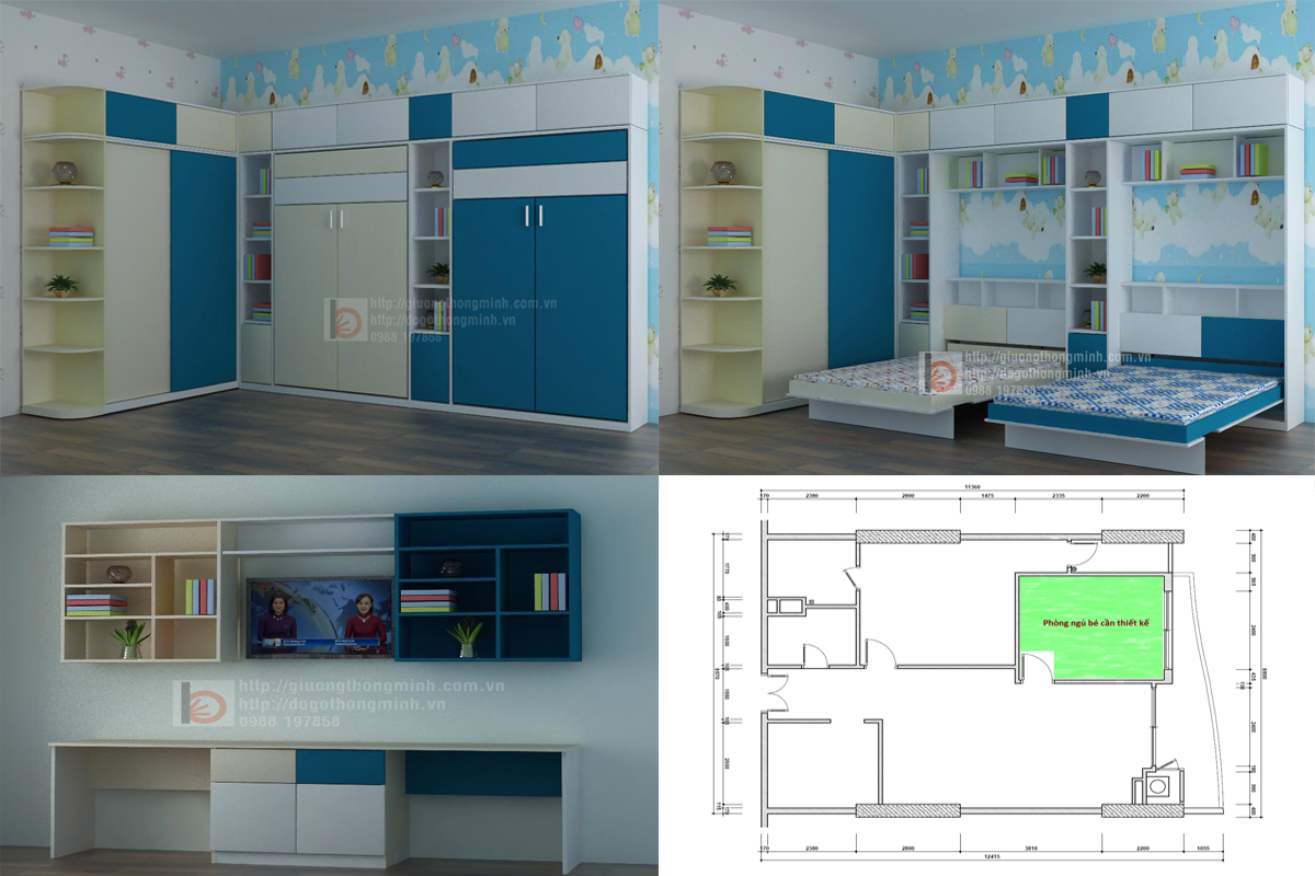 giuong thong minh tre em